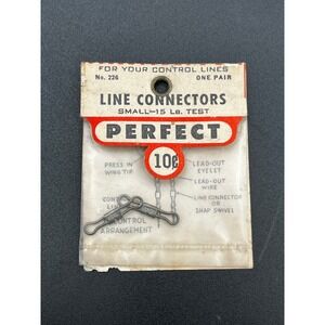 Perfect Model Airplane Line Connectors Small 15 Lb Test Control Lines Parts #226
